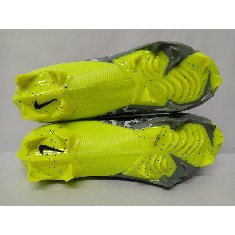 Nike Mens Vapor Edge Pro 360 2 Football Cleat FB8443-703 Volt Black Grey Sz 11.5